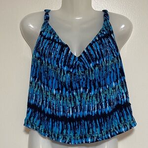 TOMMY HILFIGER BLUE BERMUDA CROP TOP SIZE XL